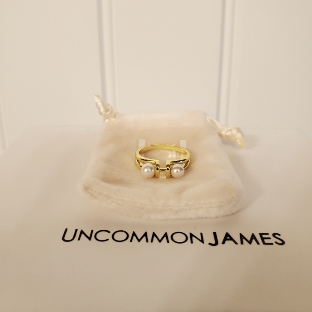 Uncommon James Caged pearl ring
